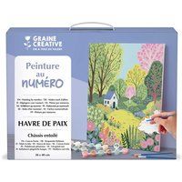 Graine Creative Graine Créative Schilderen op nummer Schilderij volgens nummer ‘Havre de Paix’ 30 x 40 cm