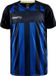 Craft Progress 2.0 Stripe Shirt Korte Mouw Kinderen - Zwart / Royal | Maat: 158/164