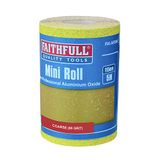 Trouw 115mm x 5m 60g Aluminium Oxide Paper Roll - Geel