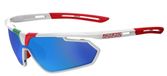 Salice 018 Ita Lunettes de soleil unisexe blanc sport bleu
