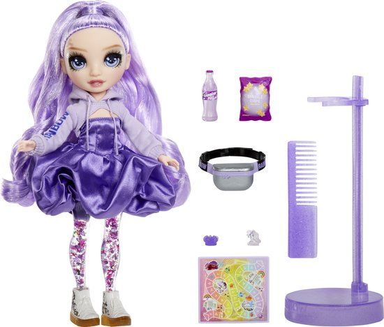 Rainbow High Sparkle & Shine Viola Modepop - Paars - 28 cm