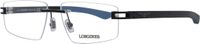 Longines Men's Spectacle Frame LG5007-H 56002 Black Metal Rectangular