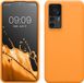 kwmobile telefoonhoesje geschikt voor Xiaomi 12T / 12T Pro - Hoesje met siliconen coating - Smartphone case in fruitig oranje