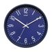 Versa Raven wandklok, nieuw uurwerk en verbeterde kwaliteit, stil en decoratief, voor keuken, woonkamer of eetkamer, afmetingen (H x L x B): 30 x 4,3 x 30 cm, polypropyleen, blauw