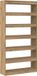 vidaXL Boekenkast 6-laags 100 x 30 x 198 cm Hout Bewerkt Eik Artisan