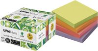Info Notes UPM sticky notes - 75 x 75 mm - assorted colors - 4 memo blocks