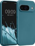 kwmobile metallic telefoonhoesje van TPU - geschikt voor Google Pixel 9 - Flexible case voor smartphone - In Metallic carabisch blauw