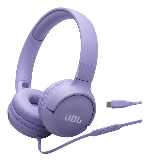 JBL Tune 520C - Bedrade On-Ear Hoofdtelefoon - Lila