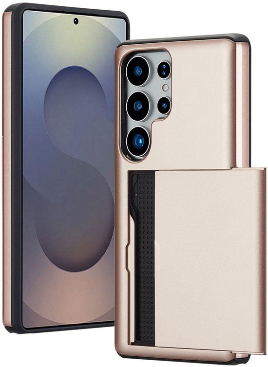 imoshion Hoesje met Pasjeshouder - Geschikt voor Samsung Galaxy S25 Ultra - Rosé Goud