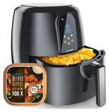 Arendo Heißluftfritteuse XXL Airfryer 5,2 Liter
