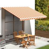 Maison Exclusive - Pièce de rechange pour parasol, jaune et orange, 400x350 cm, polyester