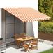 Maison Exclusive - Pièce de rechange pour parasol, jaune et orange, 400x350 cm, polyester