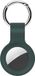 Hoco Premium Lederen Hanger voor Apple Airtag - Sleutelhanger - Hoesje - Donkergroen