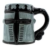Dekohelden24 Koffiemok van aardewerk, motief ridder, 11 x 8 cm, 450 ml