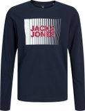 Jack & Jones Junior T-shirt Jjecorp Logo Tee Play Ls O-neck Noo 12244209 Navy Blazer Mannen Maat - 176