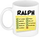 Bellatio Decorations Mok Ralph - Geel - Keramiek - 300 ml