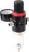Wiltec filtre à air avec séparateur d'eau et régulateur de pression jusqu'à 7 bar, adapté aux compresseurs d'aérographe, avec 2x 12,91 mm (1/4") et 9,51 mm (1/8") adaptateurs, accessoires inclus