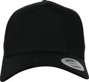 Flexfit 5-Panel Curved Classic Snapback Pet Zwart
