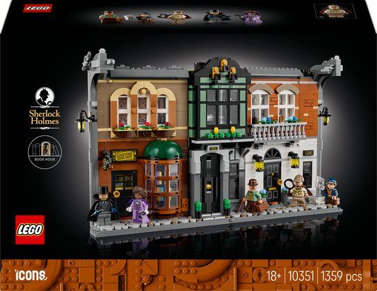 LEGO® Icons Boekensteun: Sherlock Holmes, Bouwset - 10351
