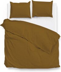 Zo!Home ZoHome Satinado Dekbedovertrek - Eenpersoons - 140x200/220 cm - Cognac Brown