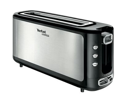 Tefal TL365ETR 1-Slices Toaster - Black, Stainless steel