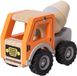 Speelgoedtopdeals Houten Betonmixer Oranje Speelgoedauto voor kinderen