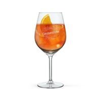 Verre à cocktail Aperol Spritz personnalisé avec nom ou message - Verre à cocktail Aperol Spritz personnalisé pour un délicieux cocktail avec une belle gravure sur verre 570 ML