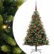 vidaXL Kunstkerstboom met scharnier 150 leds groen 150 cm PVC en PE