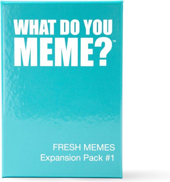 What Do You Meme? English Expansion Pack - Fresh Memes - Card Game - Party Game for Adults