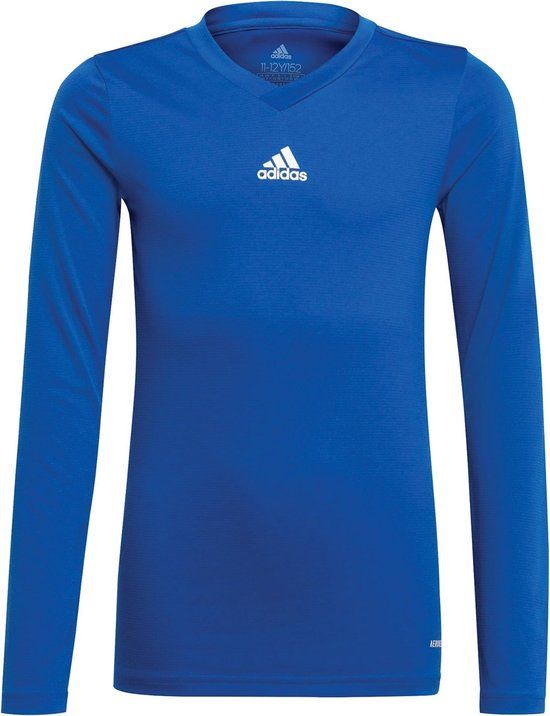 Adidas Team Base Longsleeve Junior Blauw Wit Maat 128
