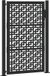 vidaXL Poort met kruisontwerp 100x150 cm staal zwart