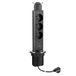 cyclingcolors 1 x inbouwstopcontact pull-out rond 3 x 230 V USB A+C met kabel lengte 2 m kantoor thuis kantoor zwart