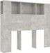 vidaXL Hoofdbordkast - 120x18,5x102,5 cm - Betongrijs