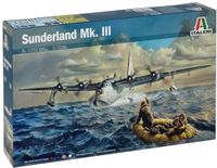 Italeri Modelbouwpakket Auto - 1352 Sunderland Mk.III Propeller Aircraft Plastic - 1:72 - Modelbouw