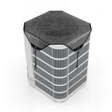 VEVOR Housse de climatiseur extérieur, 91 x 91 cm, couverture de protection de climatiseur contre les débris, maille PVC, résistante aux déchirures et aux rayures, taille universelle, cache pour climatiseur extérieur, noir