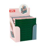 Apli 20233 - 10 kleine opvouwbare en stapelbare dozen voor het opbergen en decoreren van ruimtes in huis | Afmetingen 140 x 60 x 105 mm | Driekleurig op kaki basis