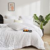 TRANKIELO® Housse de couette en microfibre 135 x 200 cm