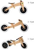 Wishbonebike 3 bikes in 1 hout - bloemen 28 - 46 cm