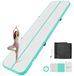 StarTech Opblaasbare gymnastiekmat - Airtrack turnmat - 400 x 100 x 10 cm - Antislip oppervlak - Geschikt voor training, turnen en yoga - 600-watt luchtpomp - Reparatieset en tas - Mintgroen
