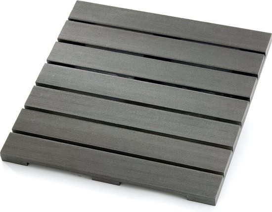 Intergard Vlondertegels composiet antraciet 50x50cm