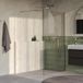 Brauer Oblivion - Inloopdouche - Helder Glas - 120 x 200 cm - incl. Glascoating - PVD RVS-Kleurig Geborsteld