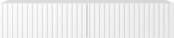 Selsey Telire - RTV kast 138,6 cm - Wit met lamellenfront