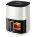 Sweetcrispy Heteluchtfriteuse, airfryer, 6 liter, met kijkvenster, 12-in-1 functies en touchscreen, Air Fryer, gezond vetvrij koken, anti-aanbakmand, vaatwasmachinebestendige manden, voor 3-6 personen