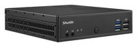 Shuttle XPC slim Barebone DH02U, Intel Celeron 3865U, 4x HDMI 2.0b, 1x LAN, 1x COM, incl. VESA, utilisation permanente 24/7