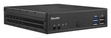 Shuttle XPC slim Barebone DH02U, Intel Celeron 3865U, 4x HDMI 2.0b, 1x LAN, 1x COM, incl. VESA, utilisation permanente 24/7