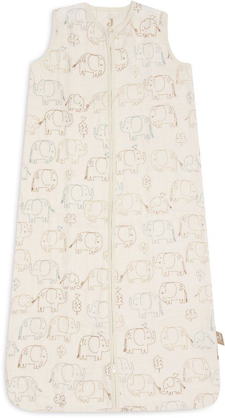 Jollein Slaapzak Baby Mouwloos 70cm - Hydrofiel - Elephant Tales