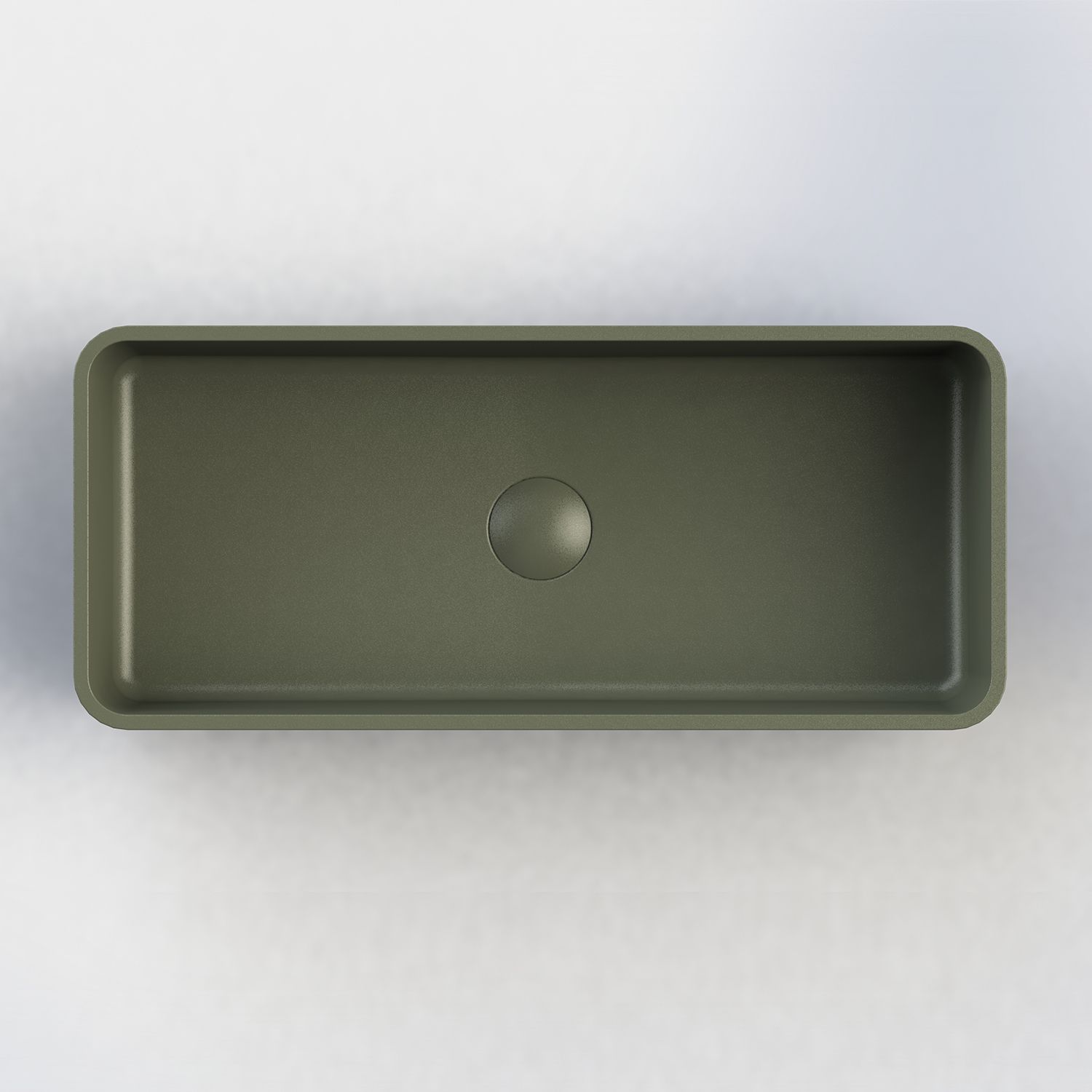 Arcqua Case Opbouw Waskom Rechthoek 60x26 cm Mat Groen