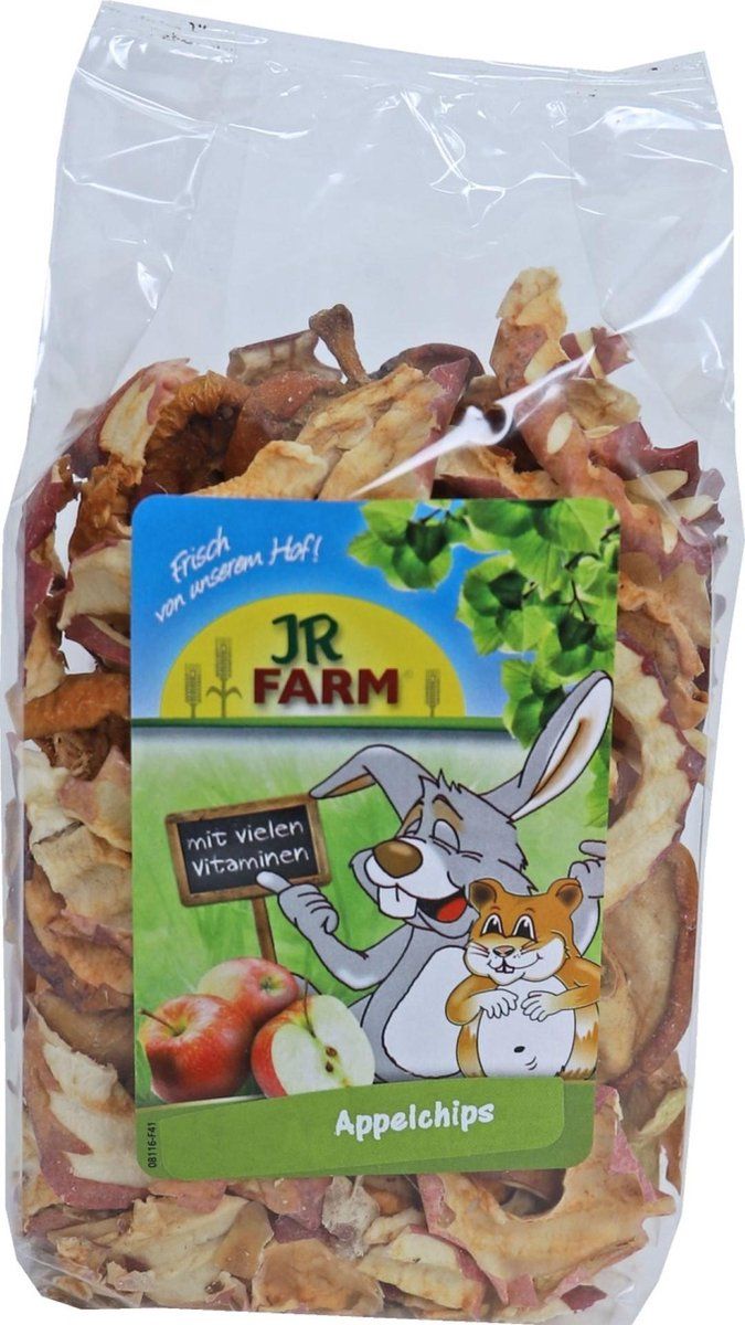 JR Farm Knaagdier Appelchips - 80 gram