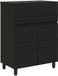 vidaXL Meuble sous lavabo noir 60 x 35 x 80 cm bois modifié