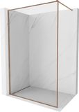 Mexen Kioto-F paroi de douche Walk-in avec cadre 115 x 202 cm, transparent 8 mm, or rose